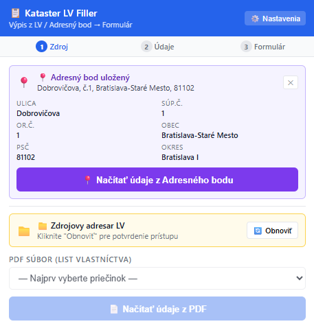Kataster LV Filler